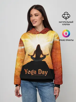 Женское худи / International Yoga Day