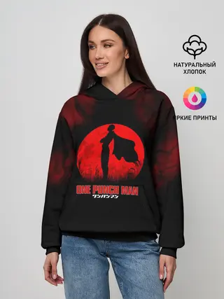 Женское худи / Красное солнце Ванпанчмен