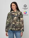 Женское худи / Камуфляж с черепами
