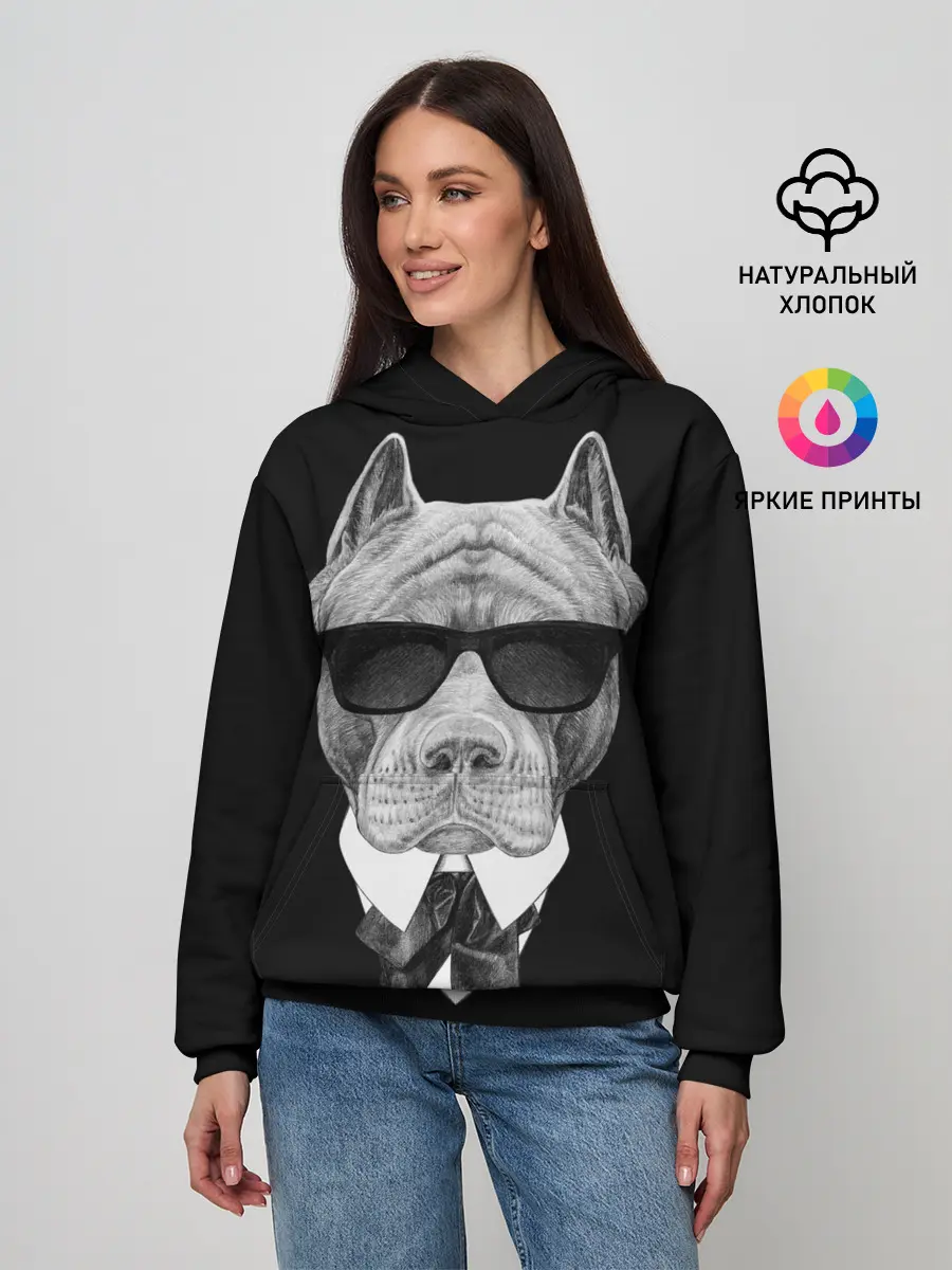 Женское худи / Питбуль