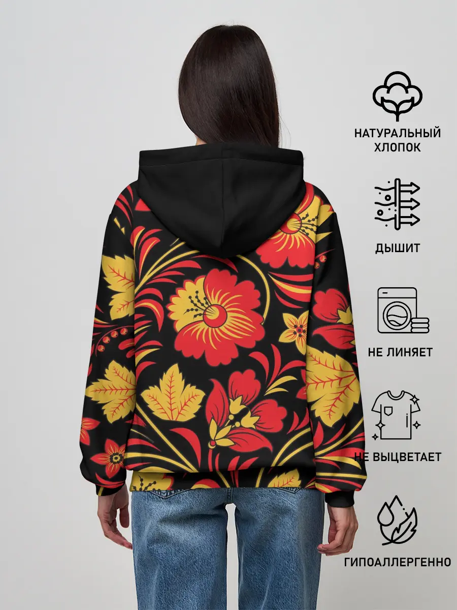 Женское худи / Хохлома