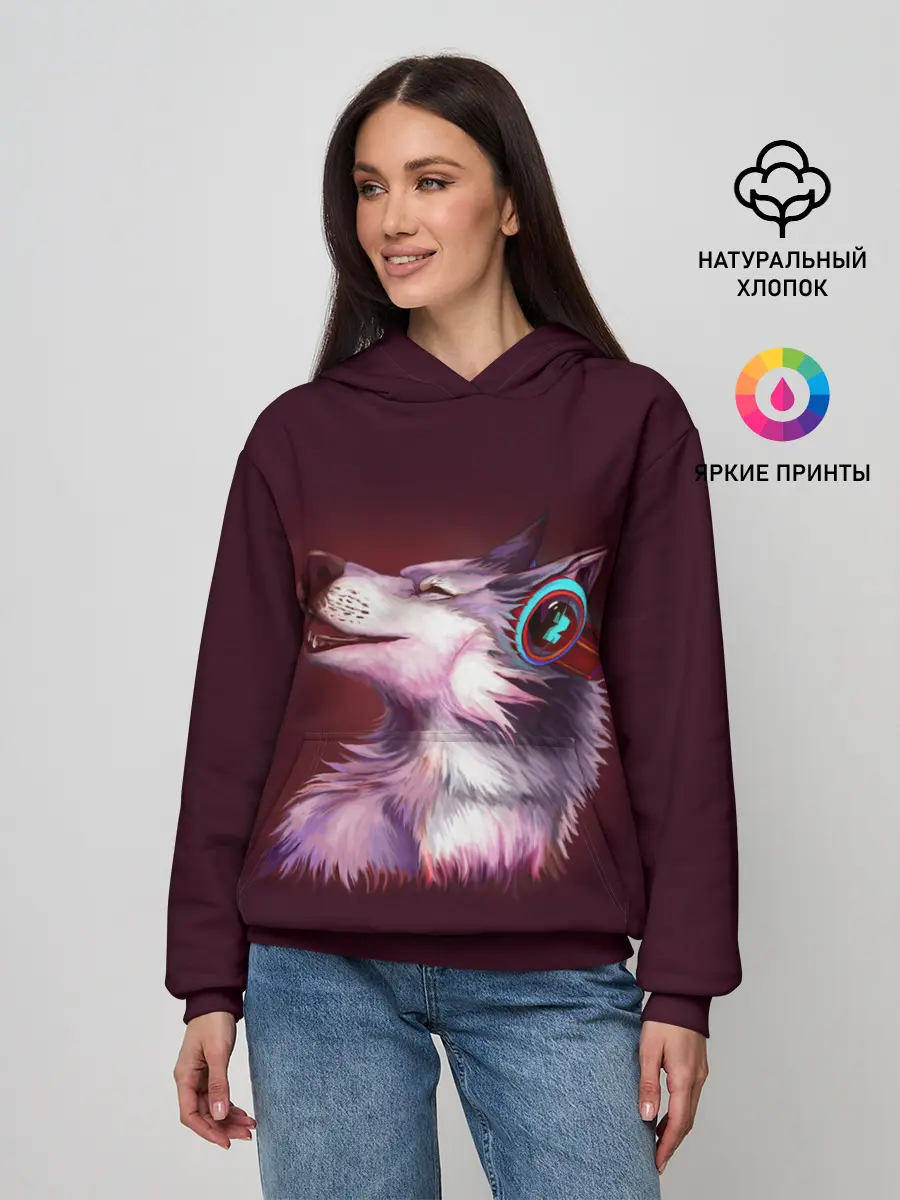 Женское худи / Волк