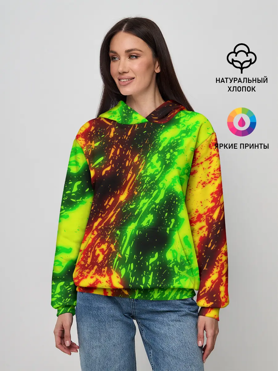 Женское худи / TOXIC FLAME