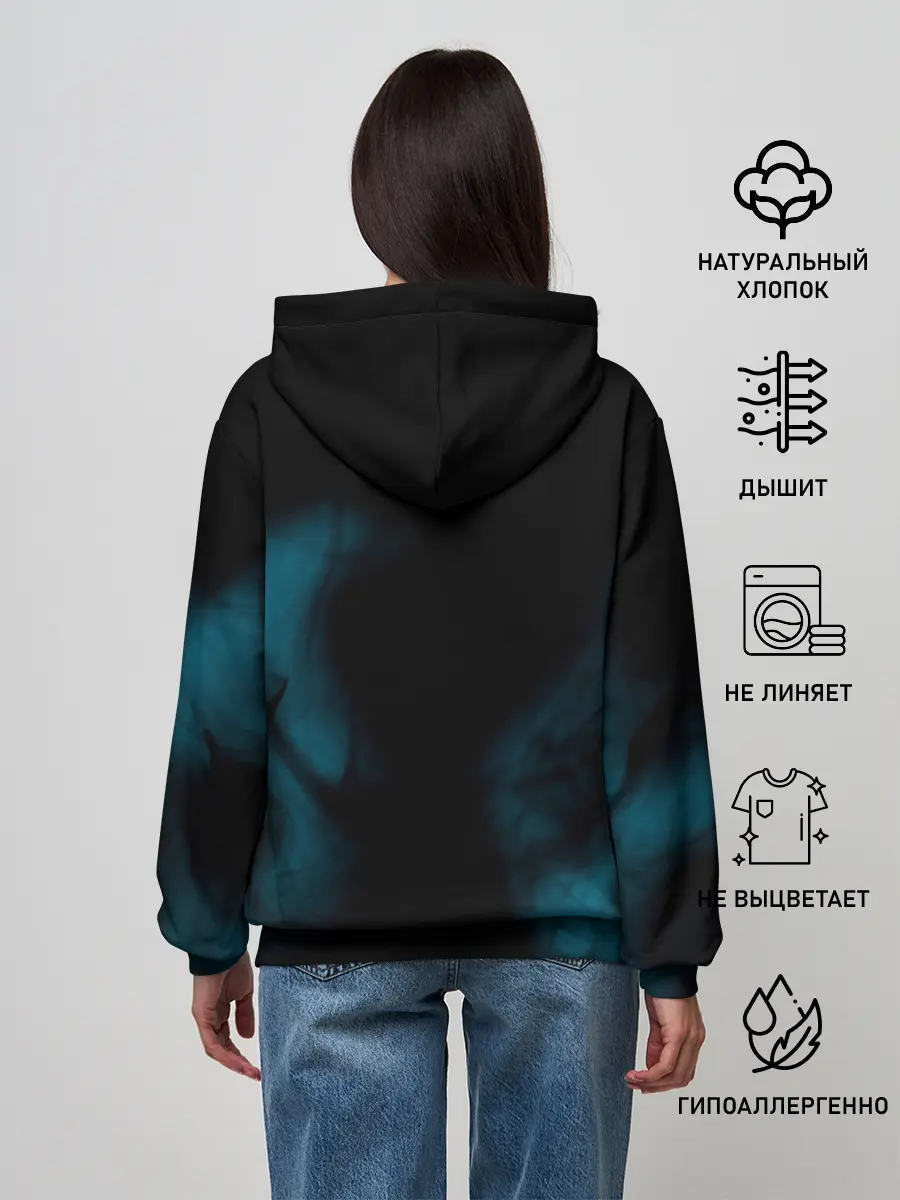 Женское худи / Не волнуйся, будь Хэппи