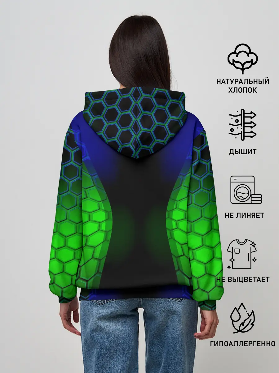 Женское худи / Паук на ночной охоте