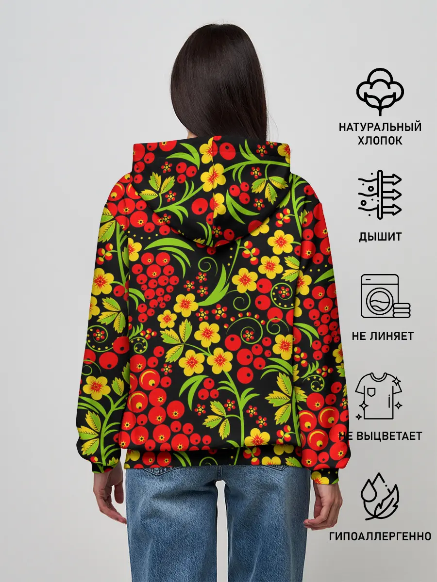 Женское худи / Хохлома