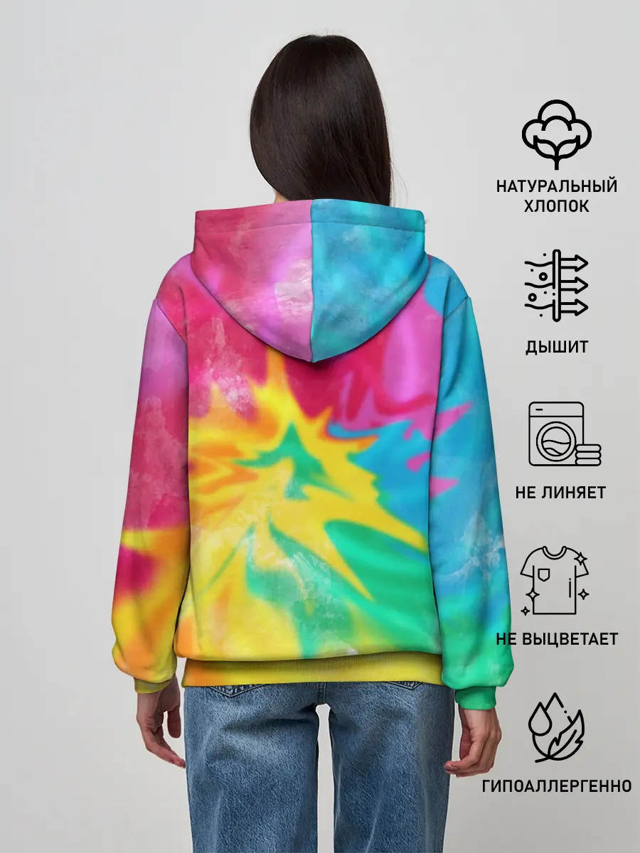 Женское худи / Tie-Dye