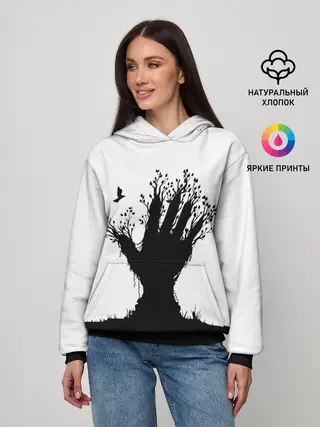Женское худи / Дерево