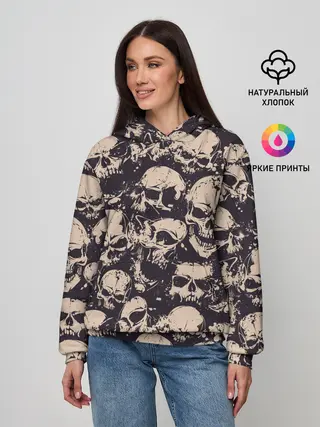 Женское худи / Черепа