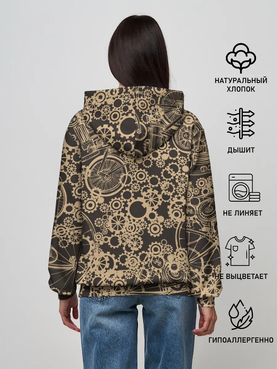 Женское худи / Ретро велосипеды