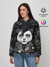 Женское худи / Панда в косухе
