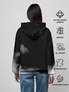 Женское худи / Логотип Черного Клевера в дымке