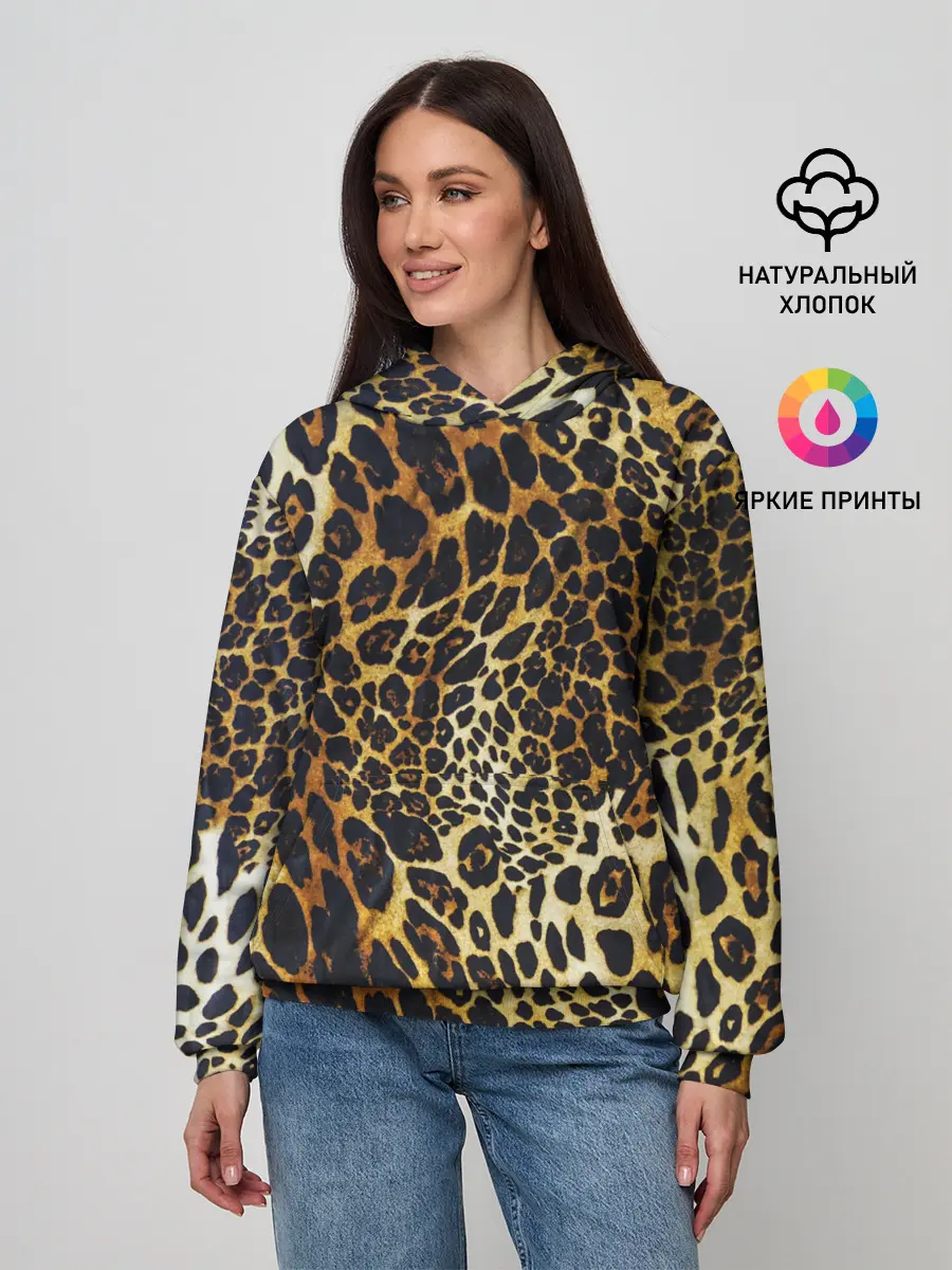 Женское худи / Шкура леопарда