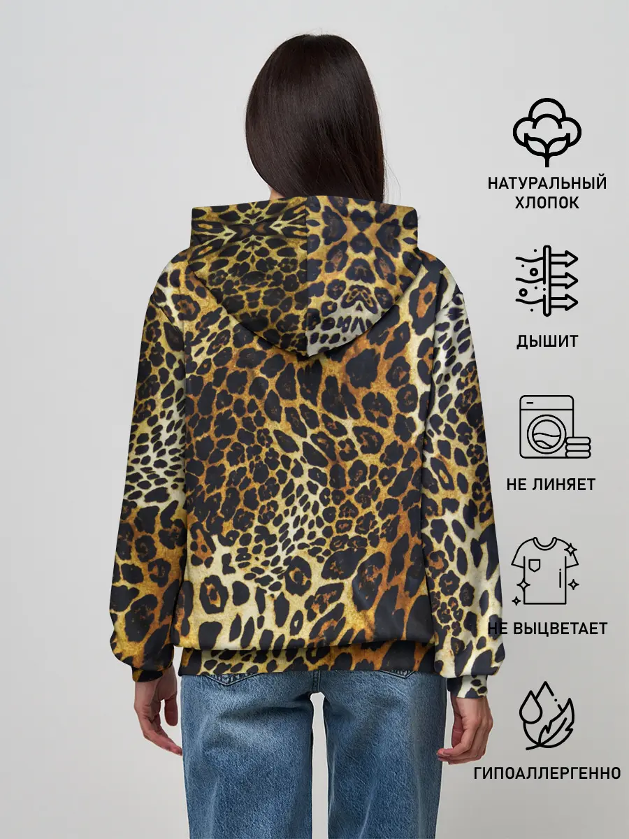 Женское худи / Шкура леопарда