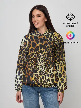 Женское худи / Шкура леопарда