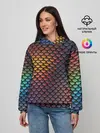 Женское худи / Радужная чешуя