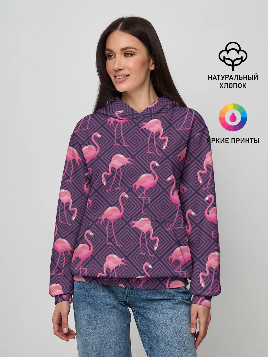 Женское худи / Фламинго