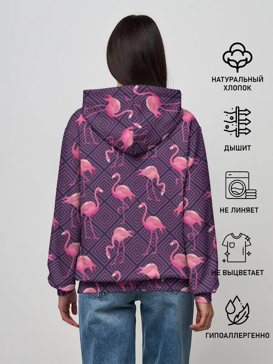Женское худи / Фламинго