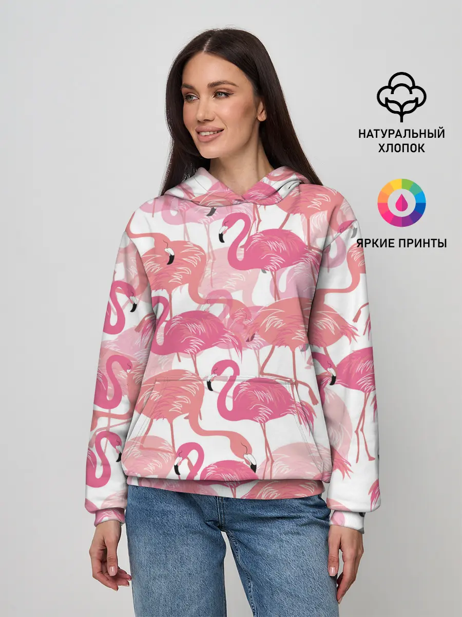 Женское худи / Фламинго
