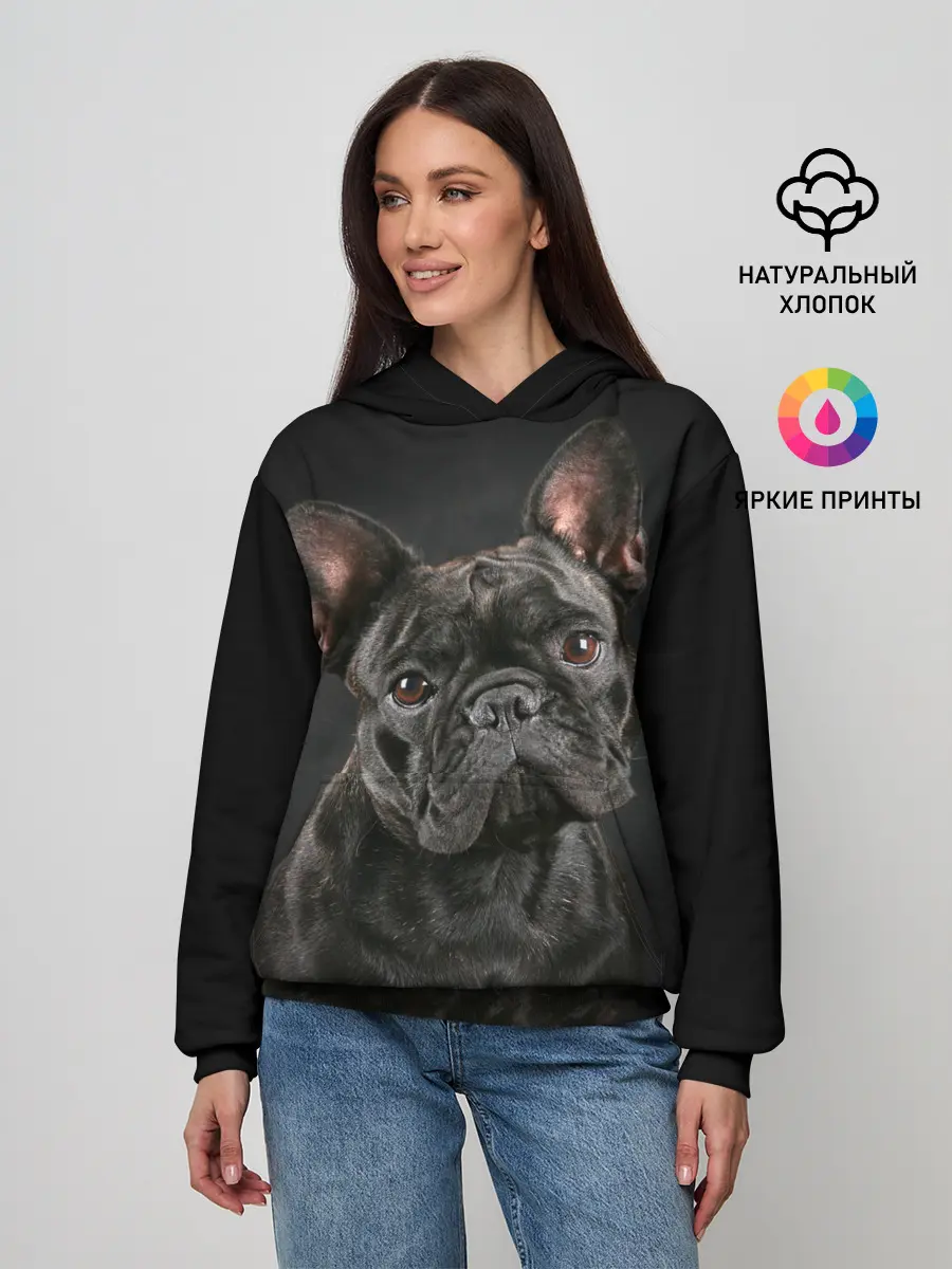 Женское худи / Французский бульдог