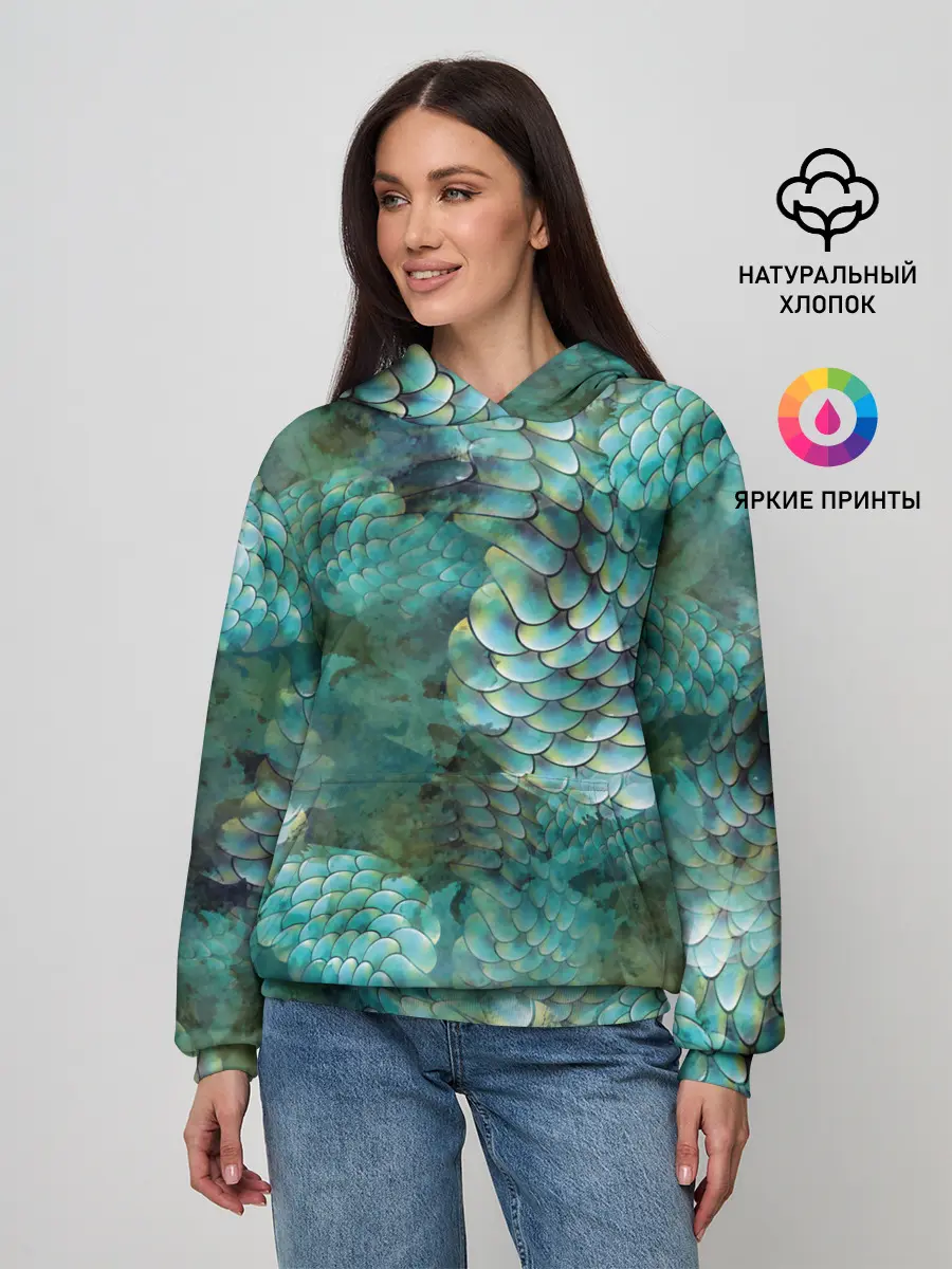 Женское худи / Чешуя русалки