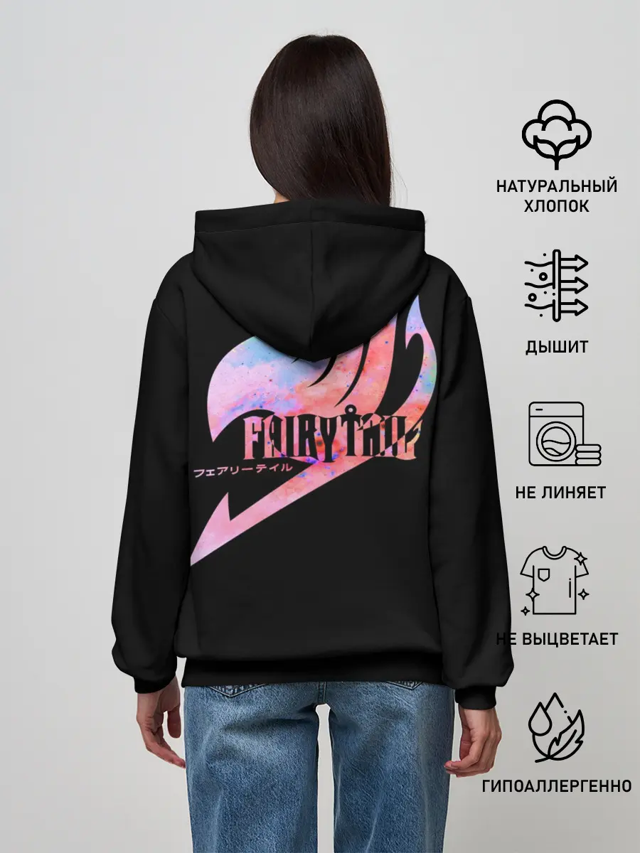 Женское худи / радужный символ Фейри Тейл