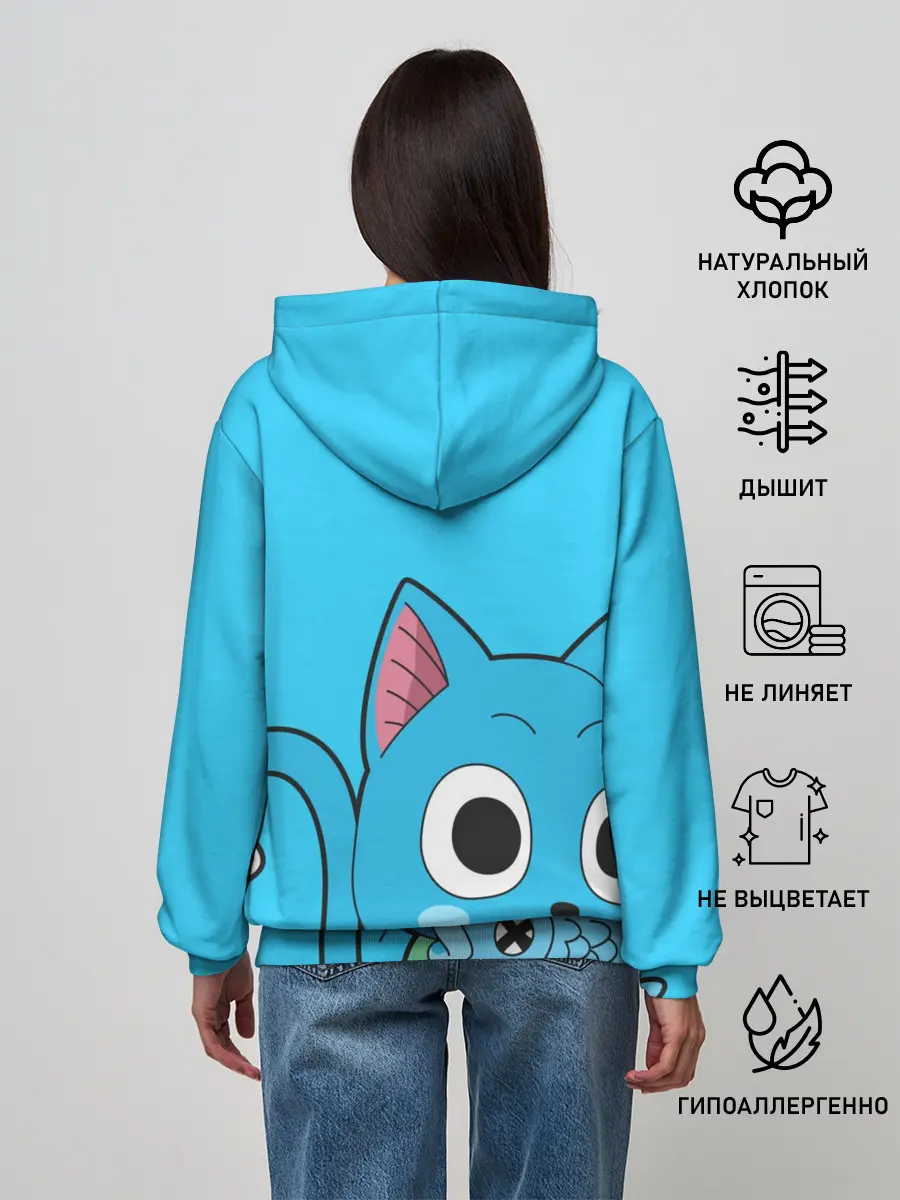 Женское худи / Happy cat