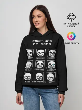 Женское худи / Emotions of sans