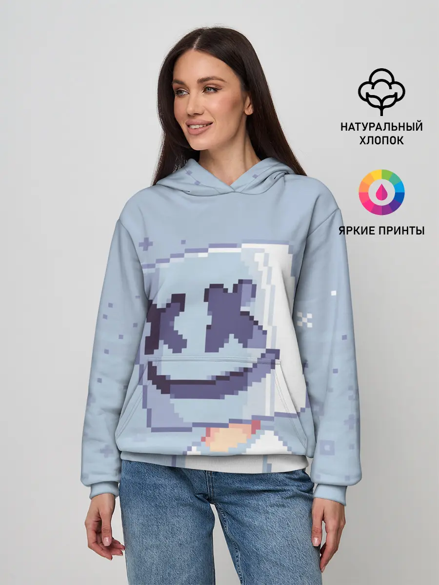 Женское худи / Marshmello Pixel