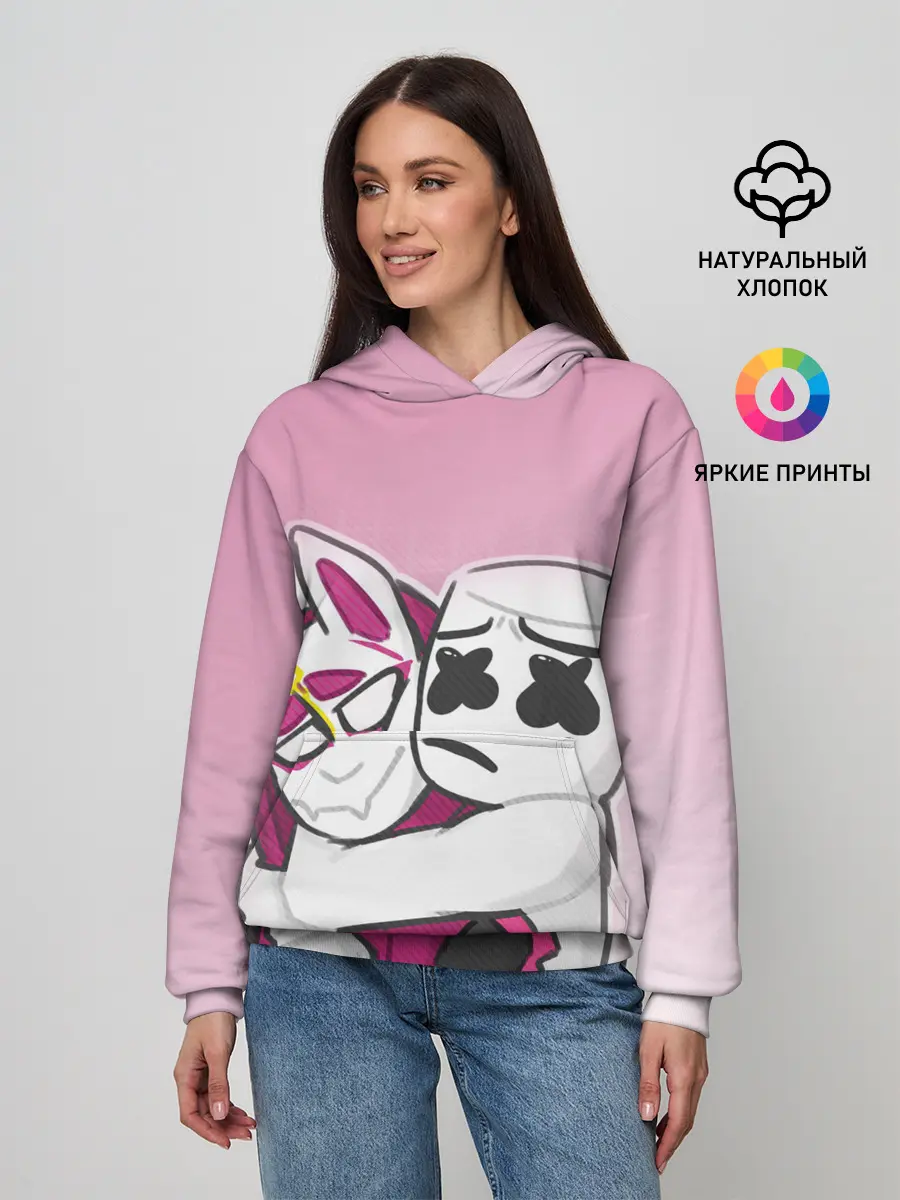 Женское худи / Fortnite Marshmello