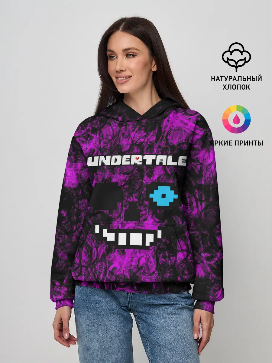 Женское худи / Undertale Sans.