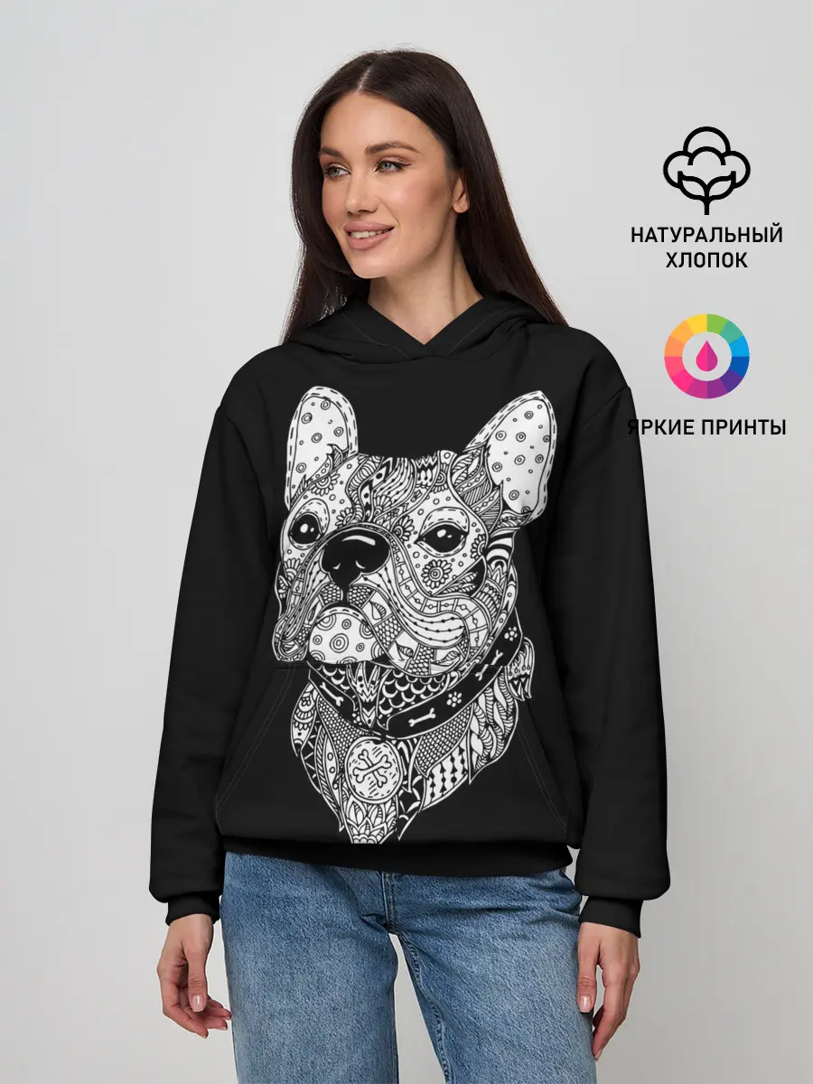 Женское худи / Бульдог