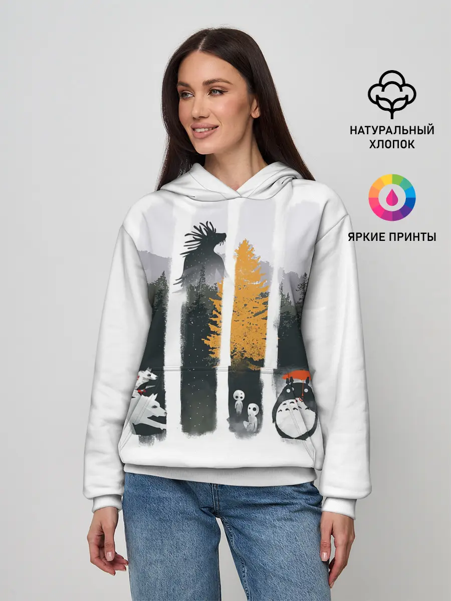 Женское худи / Четыре хранителя леса