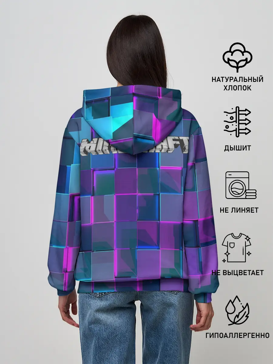 Женское худи / Майнкрафт на скиле