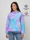 Женское худи / Мрамор Tie Dye