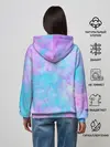 Женское худи / Мрамор Tie Dye