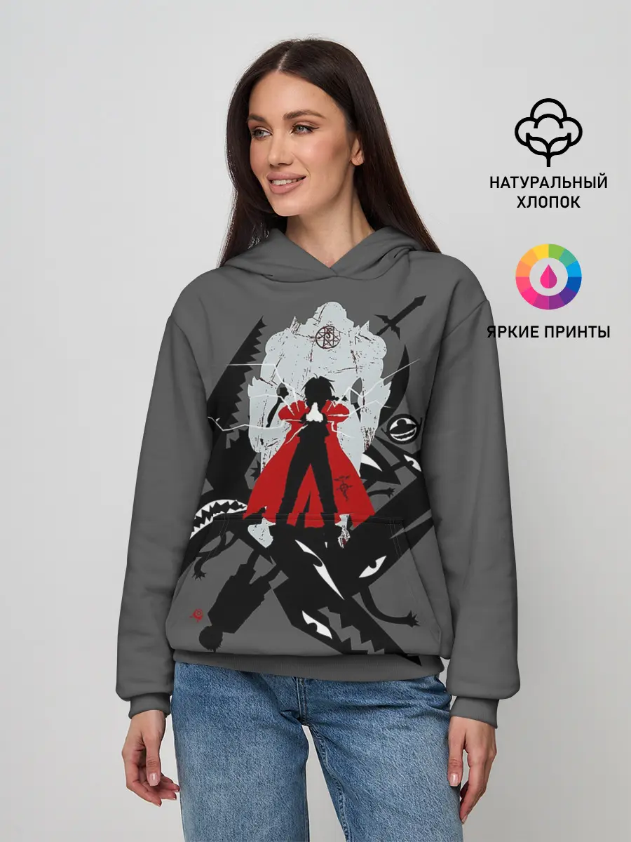 Женское худи / Стальной алхимик