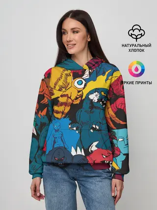 Женское худи / Годзилла