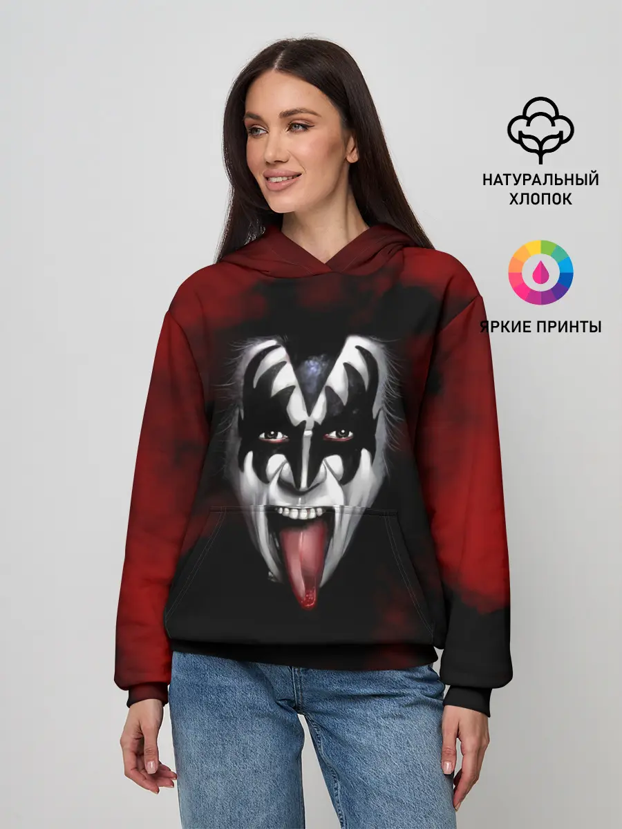 Женское худи / Kiss