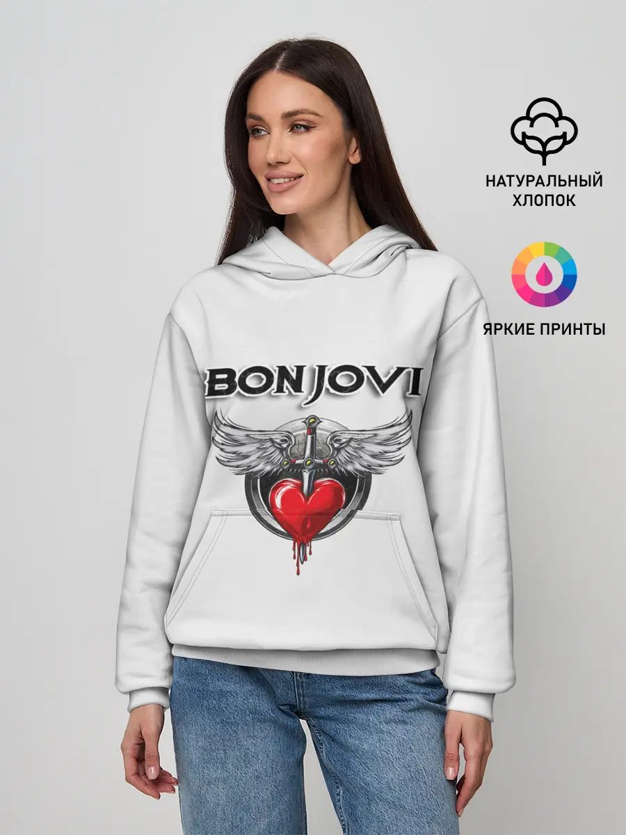 Женское худи / Bon Jovi