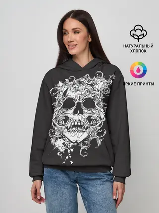 Женское худи / Череп