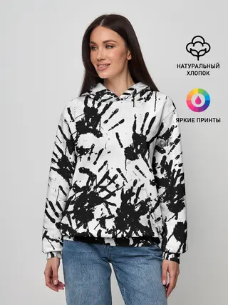 Женское худи / Отпечатки - DEATH STRANDING