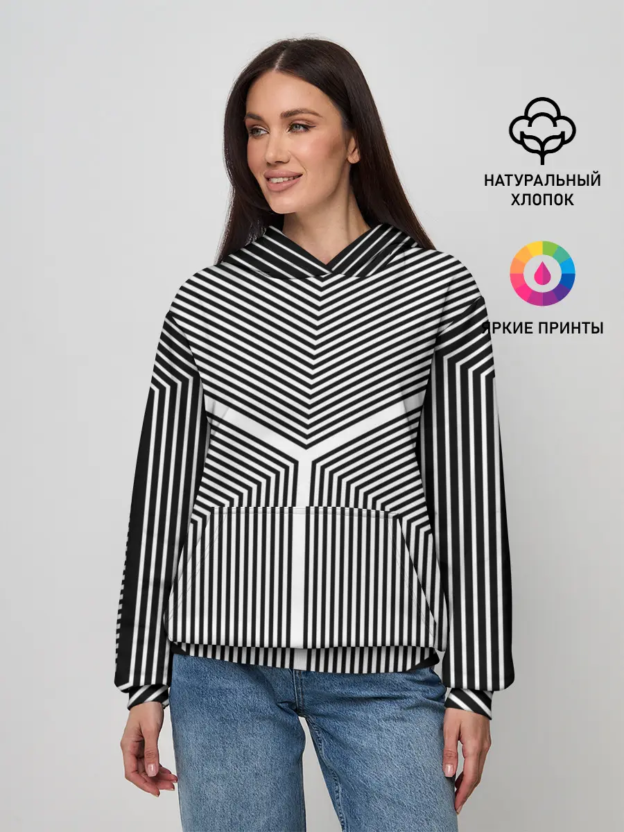 Женское худи / Полосы