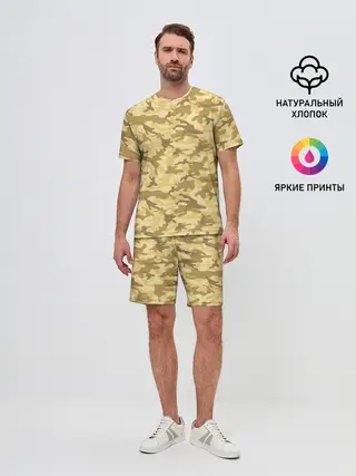 Мужской костюм с шортами / КАМУФЛЯЖНЫЙ СТИЛЬ