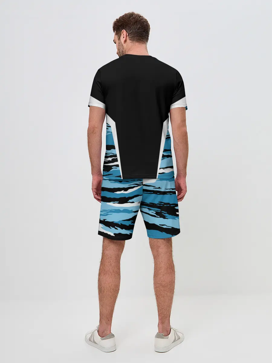 Мужской костюм с шортами / Камуфляж ВДВ