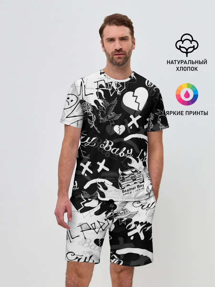 Мужской костюм с шортами / LIL PEEP