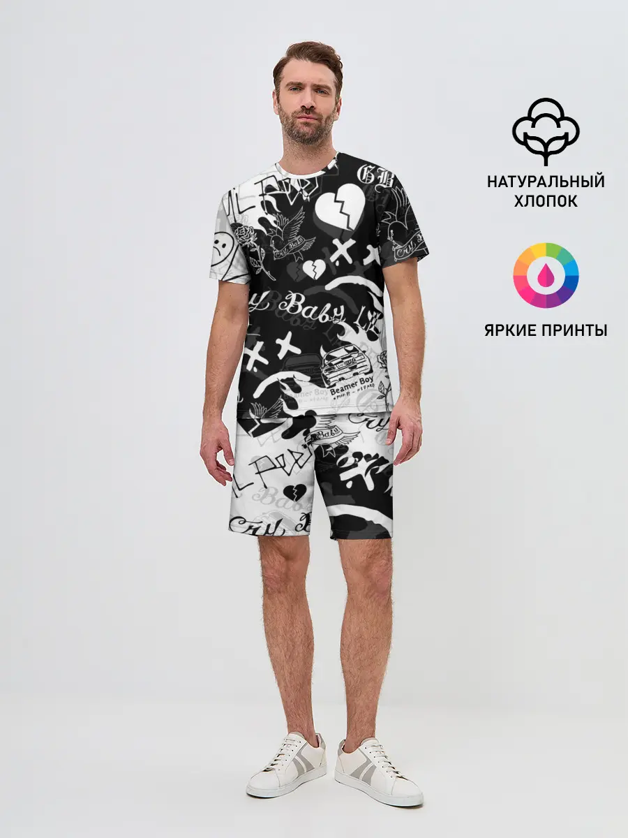 Мужской костюм с шортами / LIL PEEP