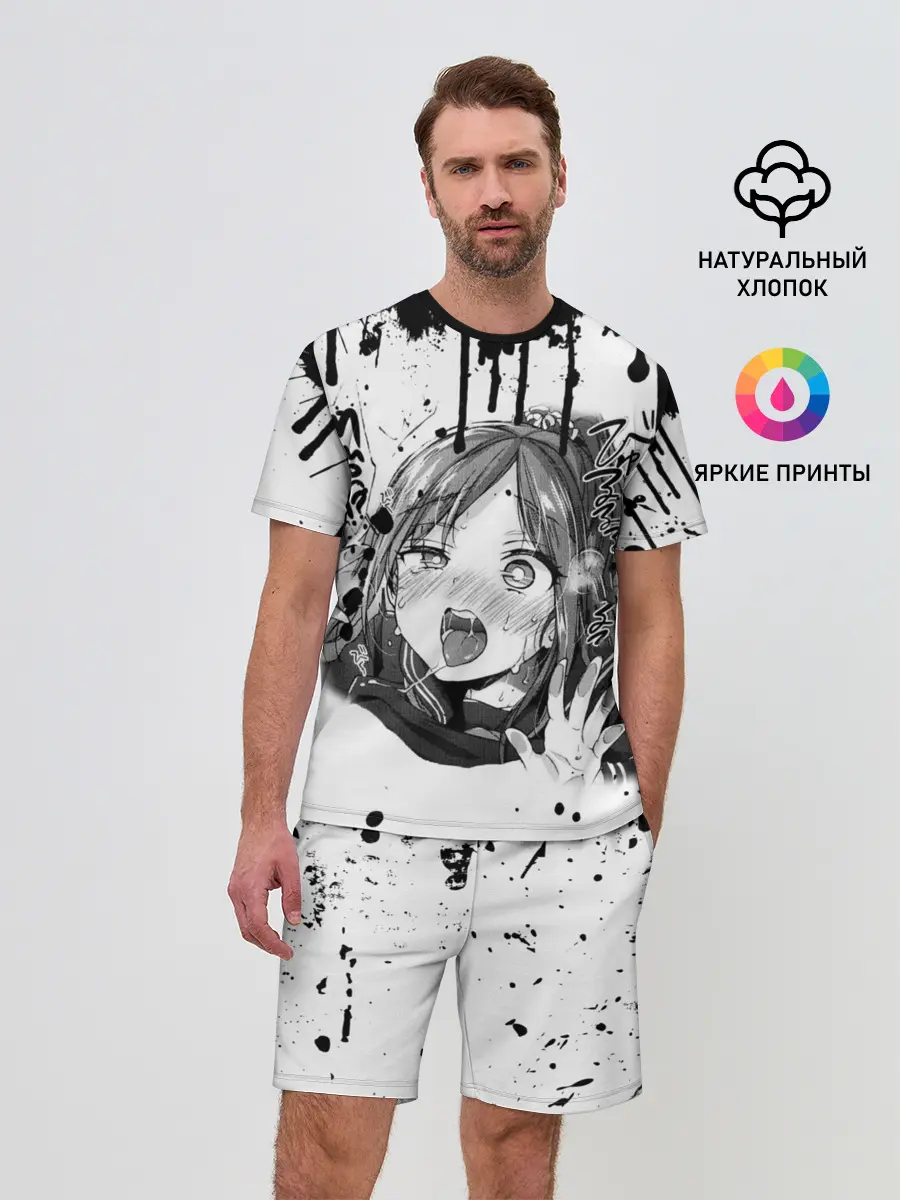 Мужской костюм с шортами / АХЕГАО с подтёками