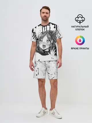 Мужской костюм с шортами / АХЕГАО с подтёками