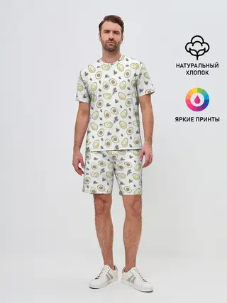 Мужской костюм с шортами / АВОКАДО